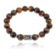 Браслет с руной Лагуз и нат.камнем Тигровый глаз 10 мм BSRC-11-19