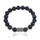 Браслет с руной Наутиз и синт. камнем Синий авантюрин 10 мм