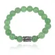 Браслет с руной Наутиз и нат.камнем Нефрит 10 мм BSRC-15-13