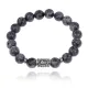 Браслет с руной Вуньо и нат.камнем Лабрадор 10 мм BSRC-18-08
