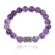 Браслет с руной Кеназ и нат.камнем Аметист 10 мм BSRC-19-03