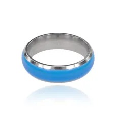 Светящееся кольцо, цвет голубой, размер 8 KL465-B-08