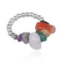 Безразмерное кольцо Семь чакр, 1см KL480