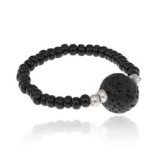 Безразмерное кольцо с лавой, 6мм KL482-01