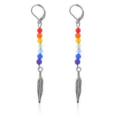 Серьги Семь чакр, 80х5х10мм SE221