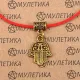 Браслет на красной нити Хамса, золот. KB001