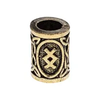 Бусина для волос Viking с руной Ингуз, 13х9мм HB006-05