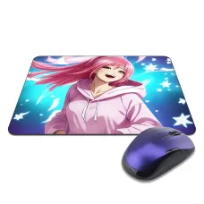 Коврик для мыши 22х18см Аниме девушка в худи KMP729