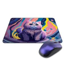 Коврик для мыши 22х18см Радужный котенок KMP737