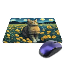 Коврик для мыши 22х18см Кот звездная ночь KMP739