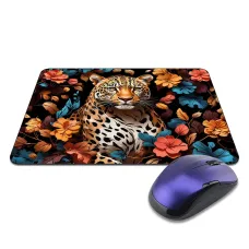 Коврик для мыши 22х18см Леопард в цветах KMP742