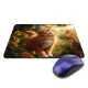 Коврик для мыши 22х18см Рыжий кот в лесу KMP743