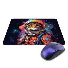 Коврик для мыши 22х18см Кот астронавт KMP744