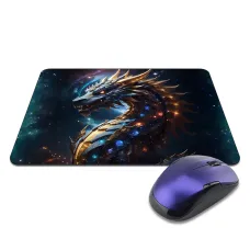 Коврик для мыши 22х18см Космический дракон KMP754
