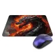 Коврик для мыши 22х18см Пылающий дракон KMP755