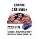 Коврик для мыши 22х18см Девушка с розами KMP763
