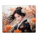 Коврик для мыши 22х18см Девушка в кимоно с цветами KMP766