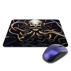 Коврик для мыши 22х18см Череп с щупальцами KMP772