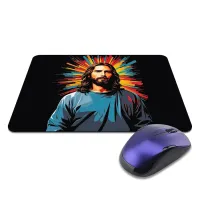 Коврик для мыши 22х18см Иисус в лонгсливе KMP785