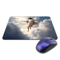 Коврик для мыши 22х18см Иисус в небе KMP786