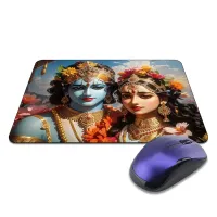 Коврик для мыши 22х18см Кришна и Радха KMP787