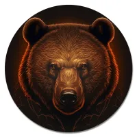 Коврик для мыши Портрет медведя, d.20см KM1167