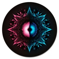 Коврик для мыши Контрастная композиция, d.20см KM1170