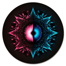 Коврик для мыши Контрастная композиция, d.20см KM1170