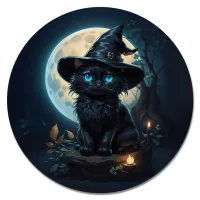 Коврик для мыши Котенок ведьма, d.20см KM1171