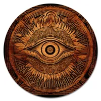 Коврик для мыши Всевидящий глаз, d.20см KM1178