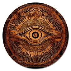 Коврик для мыши Всевидящий глаз, d.20см KM1178