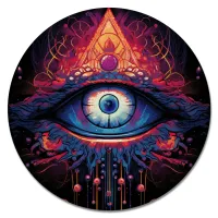 Коврик для мыши Всевидящее око, d.20см KM1179