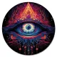 Коврик для мыши Всевидящее око, d.20см KM1179