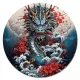 Коврик для мыши Восточный дракон, d.20см KM1185
