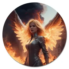 Коврик для мыши Ангел будущего, d.20см KM1188