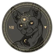 Коврик для мыши Кот сфинкс, d.20см KM1194