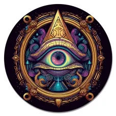 Коврик для мыши Глаз, d.20см KM1198
