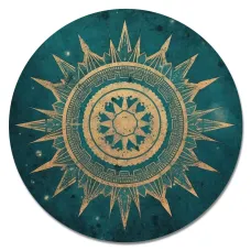 Коврик для мыши Ориентальный рисунок, d.20см KM1200