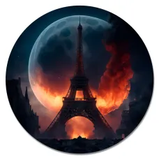 Коврик для мыши Башня, d.20см KM1208
