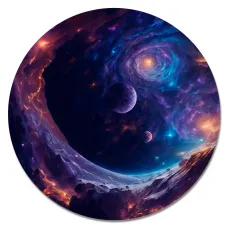 Коврик для мыши Космос, d.20см KM1209