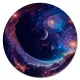 Коврик для мыши Космос, d.20см KM1209