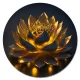 Коврик для мыши Золотой лотос, d.20см KM1212