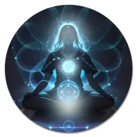 Коврик для мыши Раскрытие чакр, d.20см KM1215