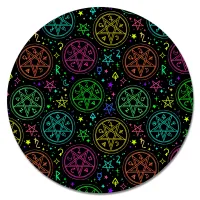 Коврик для мыши Пентаграммы, d.20см KM1217