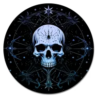 Коврик для мыши Череп с узором, d.20см KM1224