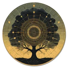 Коврик для мыши Сакральное дерево, d.20см KM1226