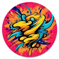 Коврик для мыши Граффити, d.20см KM1231