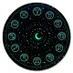 Коврик для мыши Зодиакальный круг космос, d.20см KM1233