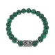 Браслет с руной Дагаз и синт.камнем Малахит BSRD-03-12