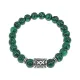 Браслет с руной Ингуз и синт.камнем Малахит BSRD-05-12